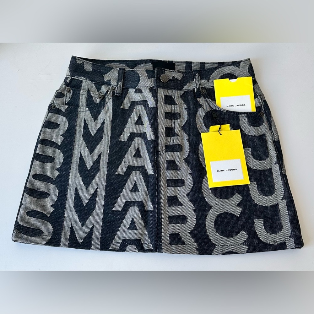Marc Jacobs Monogram Denim Skirt